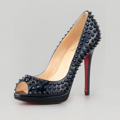 Spike Peep Toe Pump