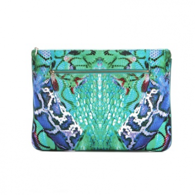 Snake Print Clutch