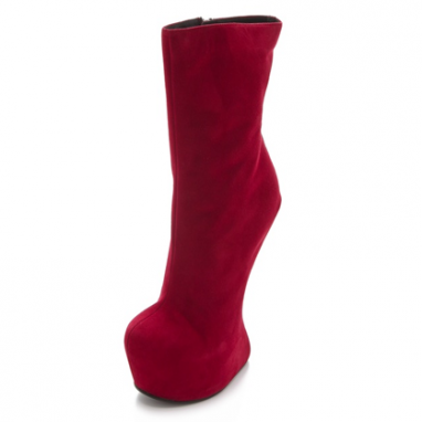 Sculptural Wedge Boots